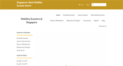 Desktop Screenshot of mobilityscooters.sg
